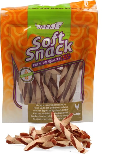 Braaaf Twisted Sandwich Kip - Vis 85 gr