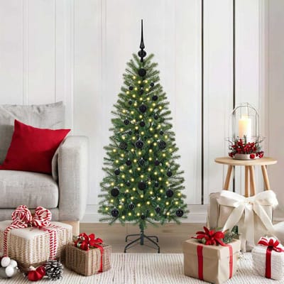 vidaXL - Kunstkerstboom - Groen - 120 - cm - PE - en - PVC