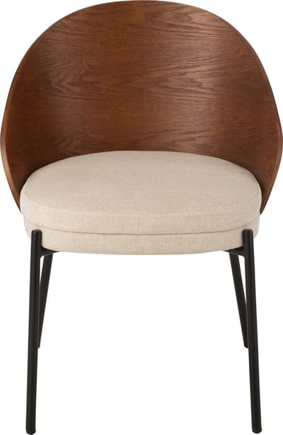 J-Line stoel Lone - multiplex/metaal - bruin/beige
