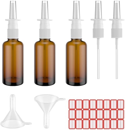 MTTproducts- Neussprayfles 30ML - Leeg Flesje - Herbruikbaar - Compact - Antislip - Precisie Verstuiver - Neusspray