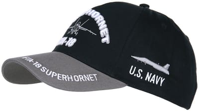 Fostex Garments - Kids baseball cap Super Hornet F/A-18 (kleur: Zwart / maat: NVT)