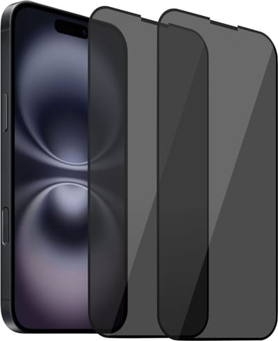 2x Geschikt voor Apple iPhone 16 - Privacy Screenprotector - Beschermglas - Privé GuardCover