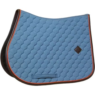 Kentucky Horsewear - Zadeldoek onion quilt leer neon jumping blauw