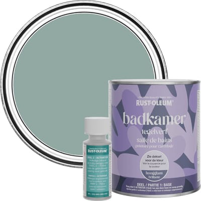 Rust-Oleum Blauw Badkamer Tegelverf Hoogglans - Gresham Blauw 750ml