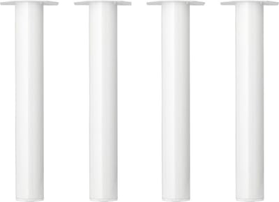 FLE - Stalen meubelpoot wit rond ø 6 cm en hoogte 42 cm - 4 stuks