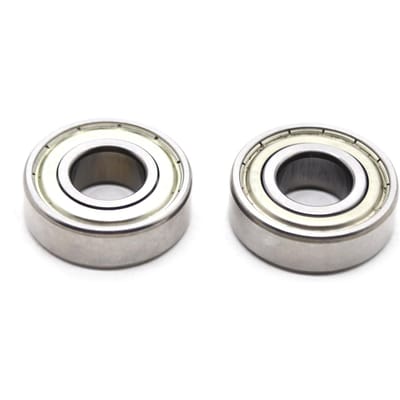 Eén paar 6202Z-lagers met dubbele zijafdichting Diepe groefkogellagers Dubbele metalen afdichting zilver