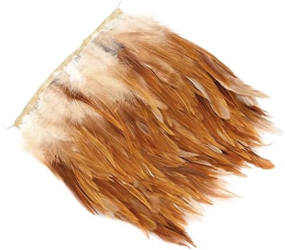 Feather fringes met satijnen lint, 10-15 cm breed, decoratieve rand voor kostuums en DIY-projecten, naaibenodigdheden en accessoires