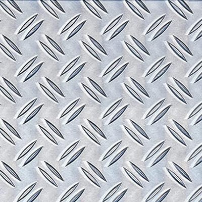 Geribbelde Aluminium Structuurplaat - 250 x 500 x 1,5 mm