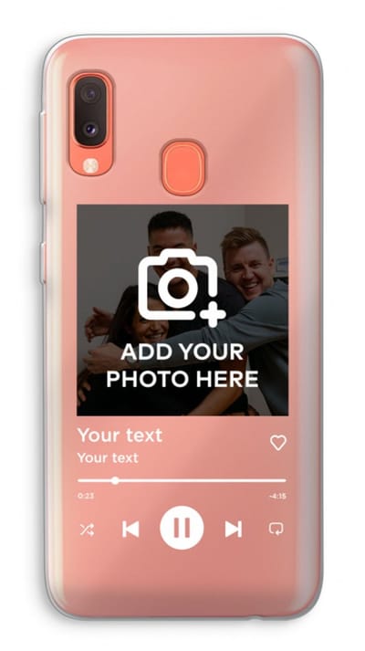 Gepersonaliseerd - Case Company® - Hoesje geschikt voor Samsung Galaxy A20e hoesje - Music Player - Soft Cover Telefoonhoesje - Bescherming aan alle Kanten en Schermrand