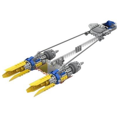 Gobricks MOC-56916 Anakin's Podracer Set 75258 MOD Space Wars Bouwsteen Set Educatief Speelgoed Ideaal Voor Kinderen Cadeaus Juguetes