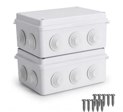Waterdichte aansluitdoos IP65, 150 x 110 x 70 mm, voor buitengebruik, kunststof behuizing, elektrische verbinding, distributiedoos, montagebox