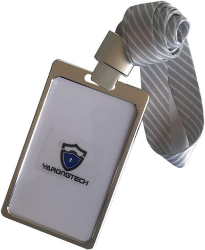 ID-kaarthouder Set - Werkkaart Houders - Veilige Toegang - Aluminium Legering - Creditcard Formaat - Zilver Kleurig