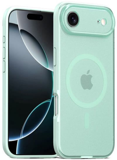 Mobiq - Frosted Magsafe Bumper geschikt voor iPhone 17 Air - turqoise