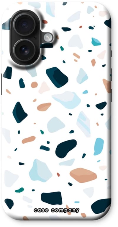 Case Company® - Hoesje geschikt voor iPhone 16 hoesje - Terrazzo N°13 - Tough Case - Maximale Bescherming alle Kanten en Schermrand