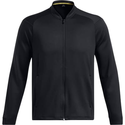 Under Armour Curry-reisjas voor heren met vochtafvoerende raglanmouwen (Drievoudig zwart)