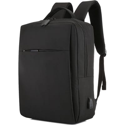 Sac à dos de voyage pour ordinateur portable, avec Port de chargement USB, Durable, grande capacité, compartiment séparé, Business 17 Inch noir