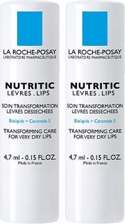 La Roche-Posay Nutritic Lippenstick - Lippenbalsem - (zeer) droge lippen - 2x4,7ml