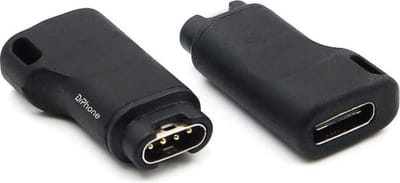 DrPhone UCE5 - USB-C Vrouwelijk naar Oplaadadapter Garmin Smart Watches – Omvormer - Oplaadconnector – Geschikt voor o.a Fenix 7X/7/6/6X/5/Plus /6X/Venu/Vivoactive 3 - Zwart