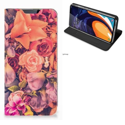 Book Case voor Samsung Galaxy A60 Smart Cover Bosje Bloemen