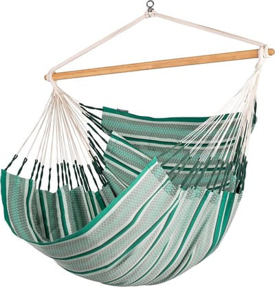 Biologische Hangmat - Hangstoel Katoenen Hangmat - Ontspannen in de tuin - 360 graden draaibaar - 130 x 210 cm
