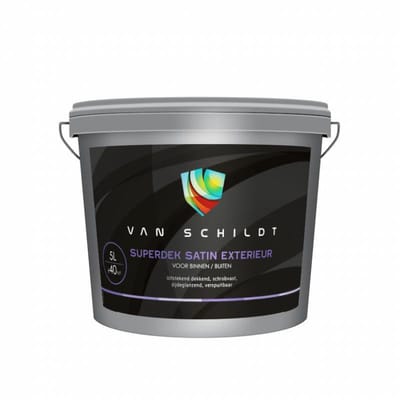 van Schildt Superdek Satin Exterieur 5 liter Wit