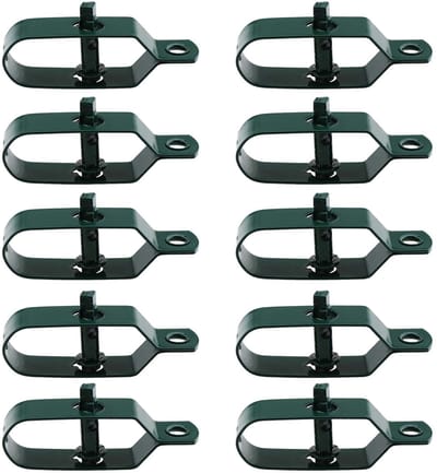 BRENZOOS- Hekdraad Spanners 10 Stuks - Koolstofstaal - 93,5 mm - Draadspanner Waslijn - Groen - Voor Vastdraaien Touw