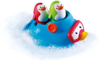 Infantino badspeelgoed pinguïns Squirt'N Sail voor kinderen.
