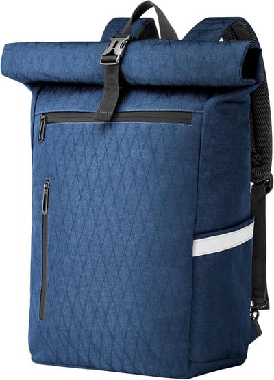 Fietsbagage Tas 22L Fietsrugzak Heren 2-in-1 Afneembare Schooltas Reflecterend Blauw