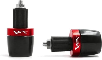 Stuurgrepen Schuifplug - Stuureinden Motor - Trillingen Dempen - CNC Aluminium - 7/8" 22mm - Rood