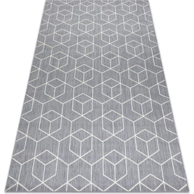 Kleden Rugsx Sisal tapijt SISAL FLAT 48655/637 BLOKJES 3D 120x170 cm