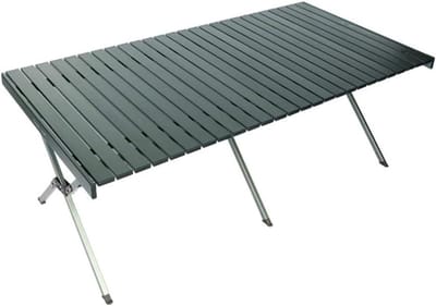 Klaptafel Aluminium - Campingtafel Picknicktafel - Buitenactiviteiten - Lichtgewicht Opvouwbaar - 120 x 60 cm - Groen