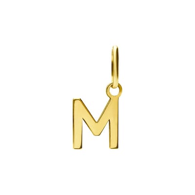 Lucardi Dames 14 karaat gouden letter hanger alfabet - Hanger - 14 Karaat Goud - Goud