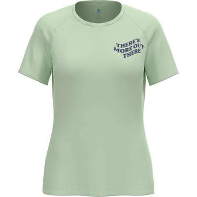 Odlo Essential Print Hardloopshirt Dames-Mint
