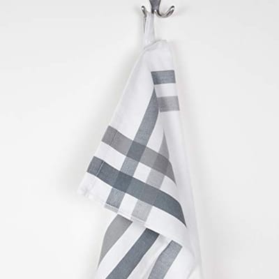 Set van 4 katoenen theedoeken 50x70 cm - Wit, 215 gsm, Duurzaam