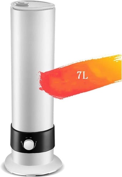 Luchtbevochtiger - Vernevelaar - Droge Lucht Bestrijden - Stil en Automatisch - 7 Liter Tank - Wit