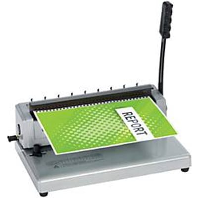 GBC WireBind W12 - handmatige draadbinder, 125 vel, 14,3 mm/34 ringen, bediening met één hand, zilver