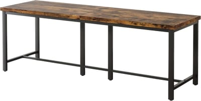 Computerbureau - Voor 2 personen en thuiskantoor - Extra lang dubbel werkstation - 78,7 inch, grote studie schrijftafel