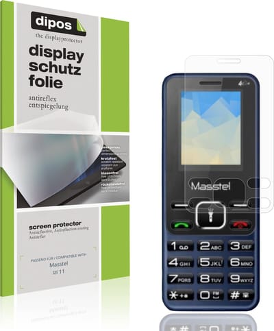 dipos – 4x Matte Beschermfolie geschikt voor Masstel Izi 11 | Krasbestendige & antireflecterende Screenprotector Ultra-Thin