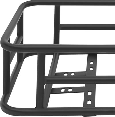 Fietsmand Achter - Afneembare mand - Boodschappen vervoeren - Robuust metaal - 45 cm breed - Zwart