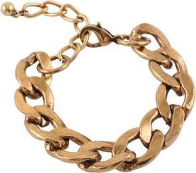 Behave - Armband - goudkleur met gourmet schakel
