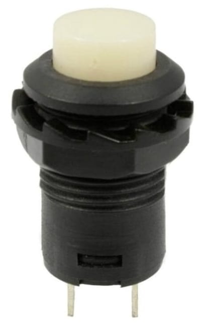 OTRONIC® Drukknop | aan-uit self lock | 14x20 rond gat 12mm | Wit