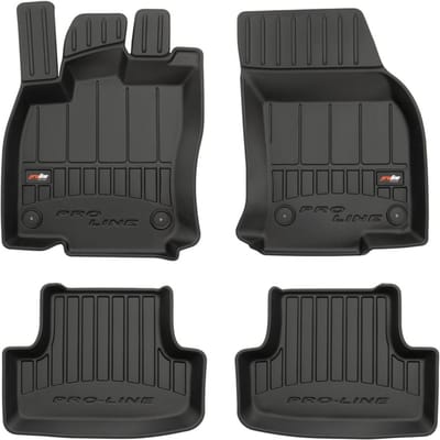 Frogum Audi Q2 2016-2020 - Automatten Set (4-delig) - 3D Kwaliteit - TPE Rubber - 6 cm Hoge Rand