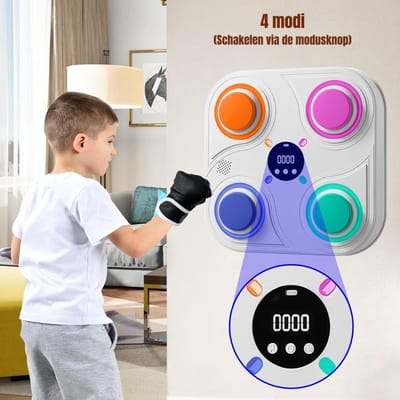 AHD® Boxing Machine - Boxing Bag - Boxing - Wit - 32cm x 27cm x 4cm