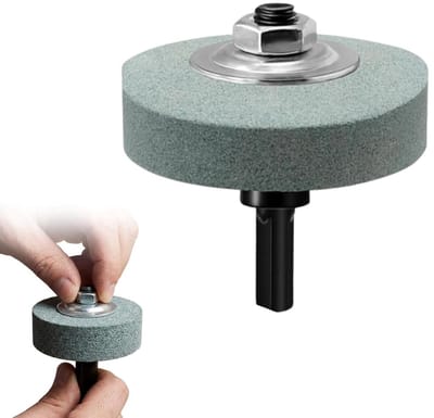 Slijpwiel Adapter - Slijpsteen - Metaal Bewerken - 100 Korrel Fijn - 70 mm - Groen
