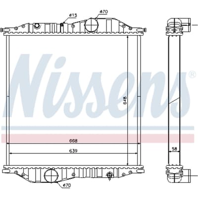 Radiator, motorkoeling NISSENS 625502