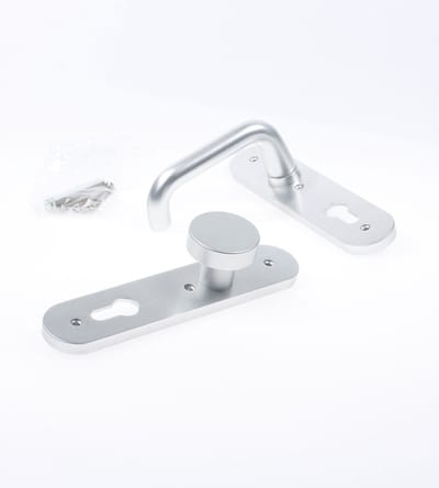 Nemef Kruk/knop schild aluminium 3253 FP linkswijzend pc72 F1