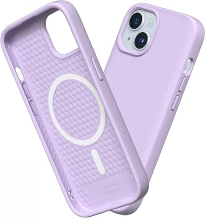 Rhinoshield Solidsuit Hoesje Geschikt voor Apple iPhone 15 Plus | Compatibel met MagSafe | Shockproof Back Cover | Paars