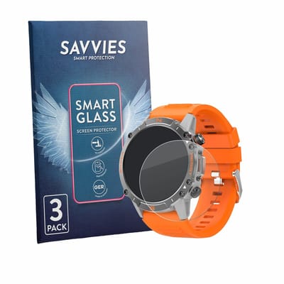 3 Stuks Savvies Screenprotector - geschikt voor WalkerFit M6 Ultra 1.43" - beschermfolie glas transparant