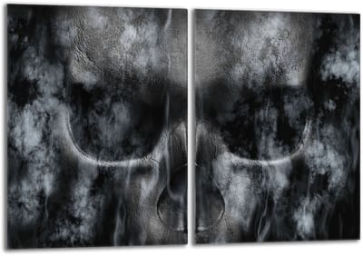 TMK ArtDeko - Glasplaat Bescherming - 40x52 cm - Czaszka - Veilig en Praktisch