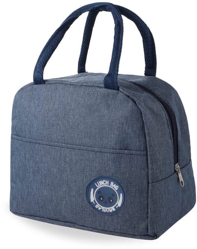 Allecto - Geïsoleerde Lunchtas - Herbruikbare Koeltas - Flexibele Ritssluiting - Marineblauw - Voor School en Kantoor - 6 Liter
